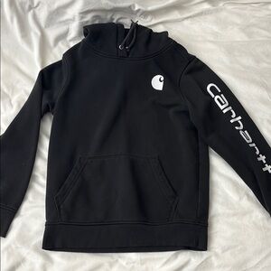 Carhartt Black Pullover with Sleeve Logo